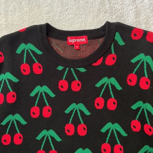 Supreme Other - Supreme 100% Cotton Cherries Crewneck Sweater, size M